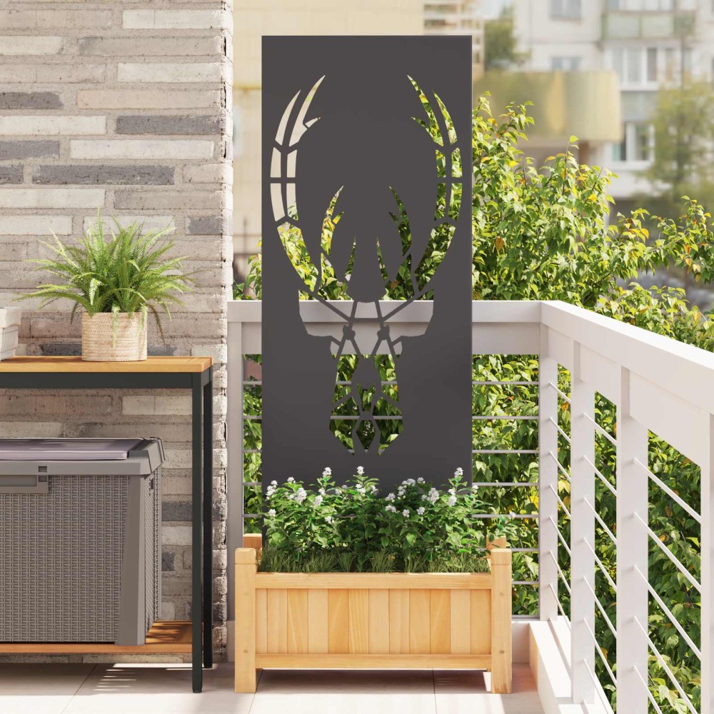 vidaXL Οθόνη Ιδιωτικότητας Κήπου Animal Print Μαύρο 50 x 140 εκ