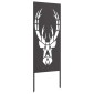 vidaXL Οθόνη Ιδιωτικότητας Κήπου Animal Print Μαύρο 50 x 140 εκ