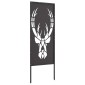 vidaXL Οθόνη Ιδιωτικότητας Κήπου Animal Print Μαύρο 50 x 140 εκ