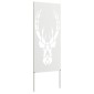 vidaXL Οθόνη Ιδιωτικότητας Κήπου Animal Print Λευκό 50 x 140 εκ