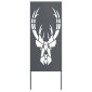 vidaXL Οθόνη Ιδιωτικότητας Κήπου Animal Print Ανθρακί 50 x 140 εκ