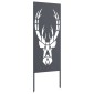 vidaXL Οθόνη Ιδιωτικότητας Κήπου Animal Print Ανθρακί 50 x 140 εκ