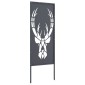 vidaXL Οθόνη Ιδιωτικότητας Κήπου Animal Print Ανθρακί 50 x 140 εκ