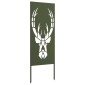 vidaXL Οθόνη Ιδιωτικότητας Κήπου Animal Print Λαδί 50 x 140 εκ