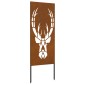 vidaXL Οθόνη Ιδιωτικότητας Κήπου Animal Print Σκ rusty 50 x 140 εκ