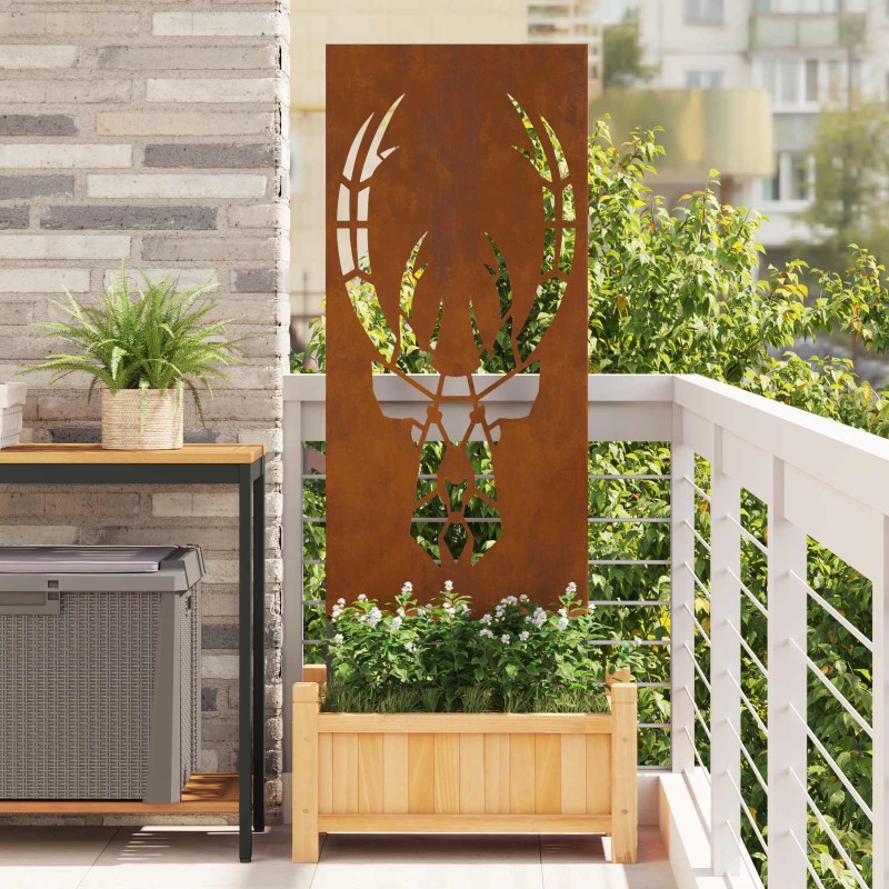 vidaXL Οθόνη Ιδιωτικότητας Κήπου Animal Print Σκ rusty 50 x 140 εκ
