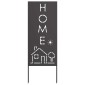 vidaXL Οθόνη Ιδιωτικότητας Κήπου Μαιανδρικό σχέδιο Μαύρο 50 x 140 εκ