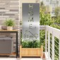 vidaXL Οθόνη Ιδιωτικότητας Κήπου Ασημί 50 x 140 εκ Ανοξείδωτο ατσάλι