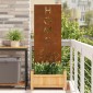 vidaXL Οθόνη Ιδιωτικότητας Κήπου Σκ rusty 50 x 140 εκ