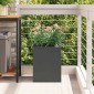 vidaXL Γλάστρα Κήπου Μαύρο 32 x 32 x 40 εκ. Ψυχρής έλασης χάλυβας