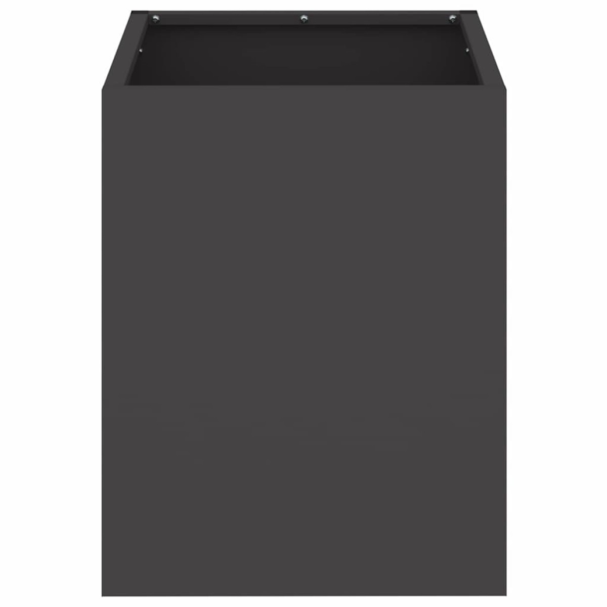 vidaXL Γλάστρα Κήπου Μαύρο 32 x 32 x 40 εκ. Ψυχρής έλασης χάλυβας
