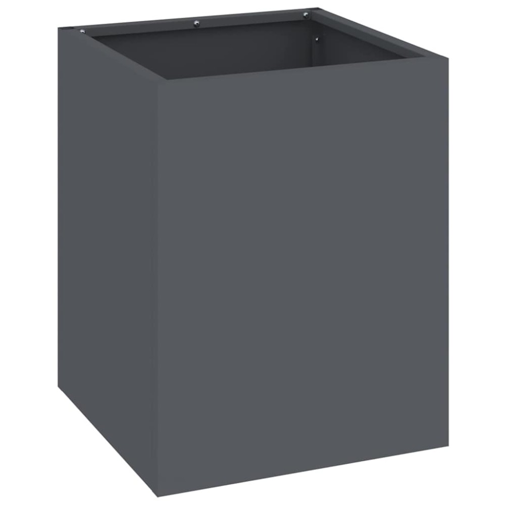 vidaXL Γλάστρα Κήπου Ανθρακί 32 x 32 x 40 εκ. Ψυχρής έλασης χάλυβας