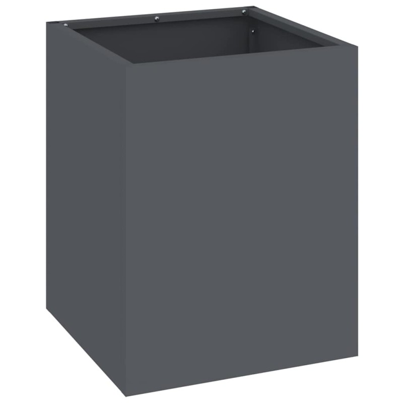 vidaXL Γλάστρα Κήπου Ανθρακί 32 x 32 x 40 εκ. Ψυχρής έλασης χάλυβας