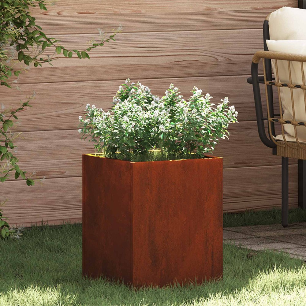 vidaXL Γλάστρα Κήπου Σκ rusty 32 x 32 x 40 εκ.