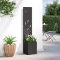 vidaXL Οθόνη Ιδιωτικότητας Κήπου Μαύρο 32 x 32 x 150 εκ