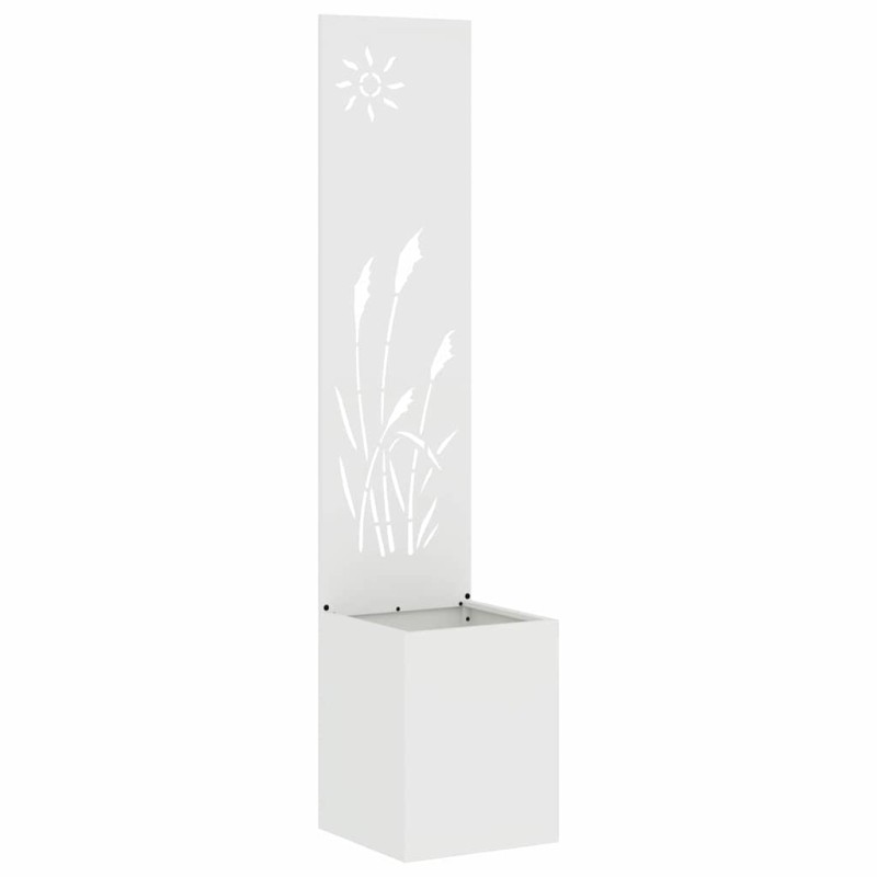 vidaXL Οθόνη Ιδιωτικότητας Κήπου Λευκό 32 x 32 x 150 εκ