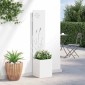 vidaXL Οθόνη Ιδιωτικότητας Κήπου Λευκό 32 x 32 x 150 εκ
