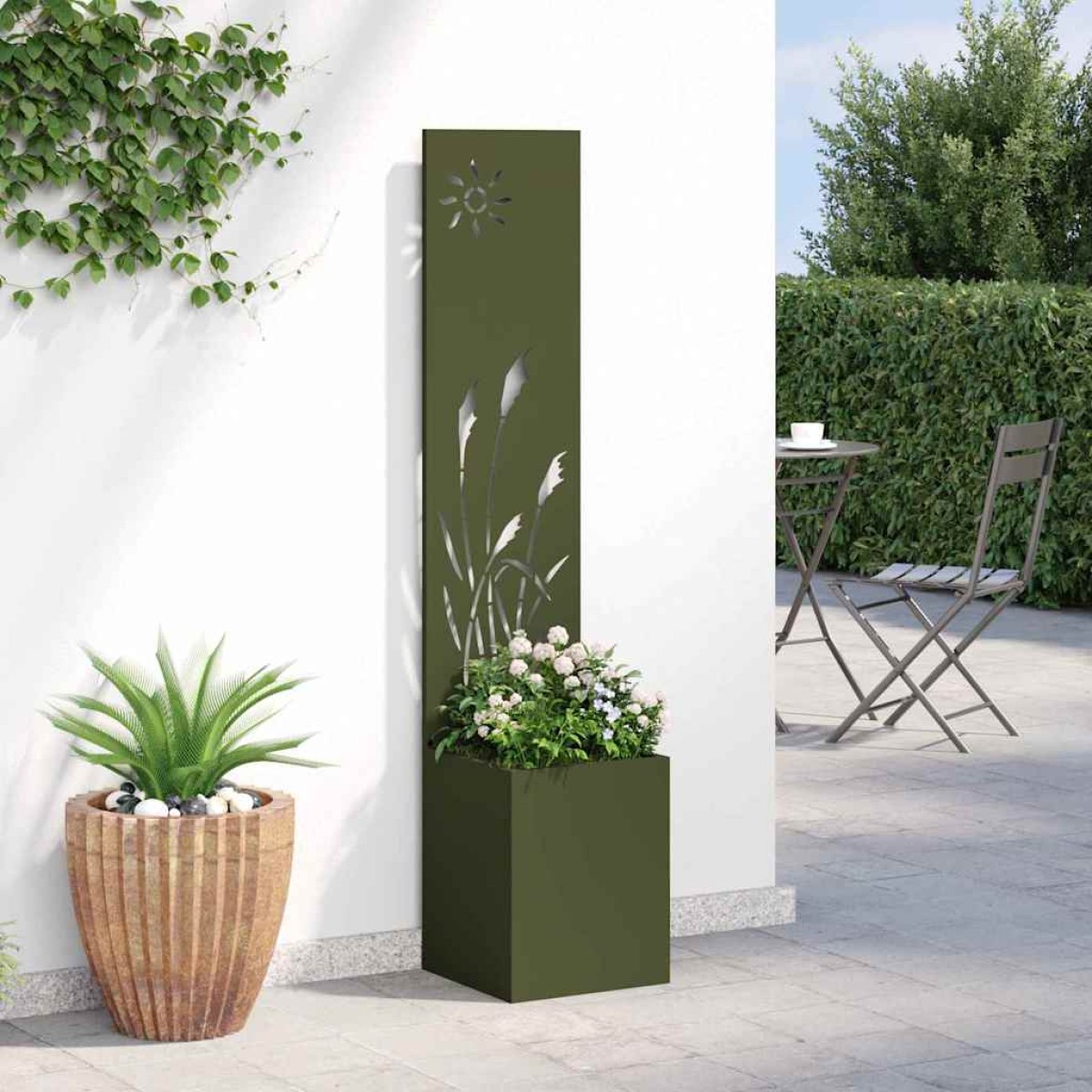 vidaXL Οθόνη Ιδιωτικότητας Κήπου Λαδί 32 x 32 x 150 εκ