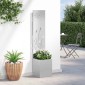 vidaXL Οθόνη Ιδιωτικότητας Κήπου Ασημί 32 x 32 x 150 εκ