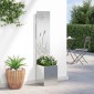 vidaXL Οθόνη Ιδιωτικότητας Κήπου Ασημί 32 x 32 x 150 εκ