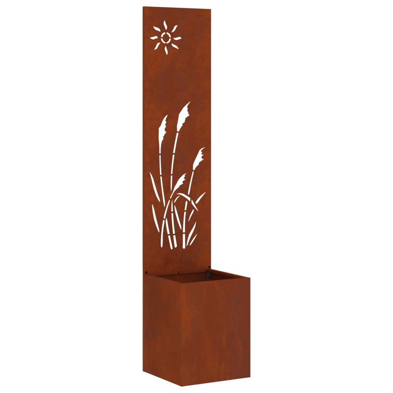 vidaXL Οθόνη Ιδιωτικότητας Κήπου Σκ rusty 32 x 32 x 150 εκ