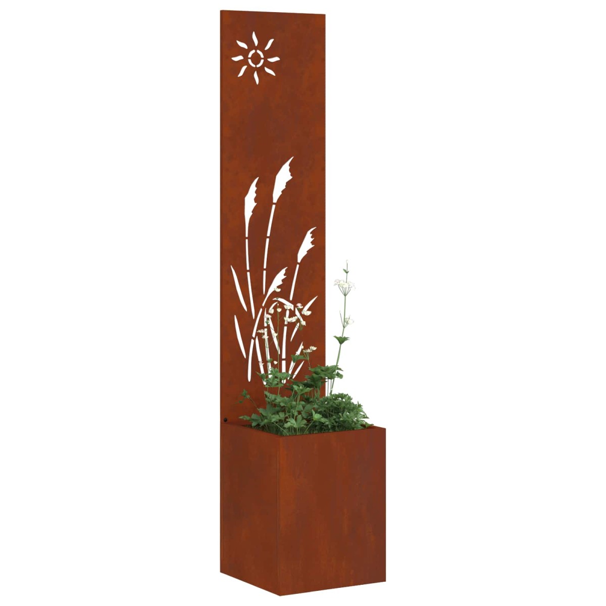 vidaXL Οθόνη Ιδιωτικότητας Κήπου Σκ rusty 32 x 32 x 150 εκ