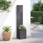 vidaXL Οθόνη Ιδιωτικότητας Κήπου Floral Ανθρακί 32 x 32 x 150 εκ