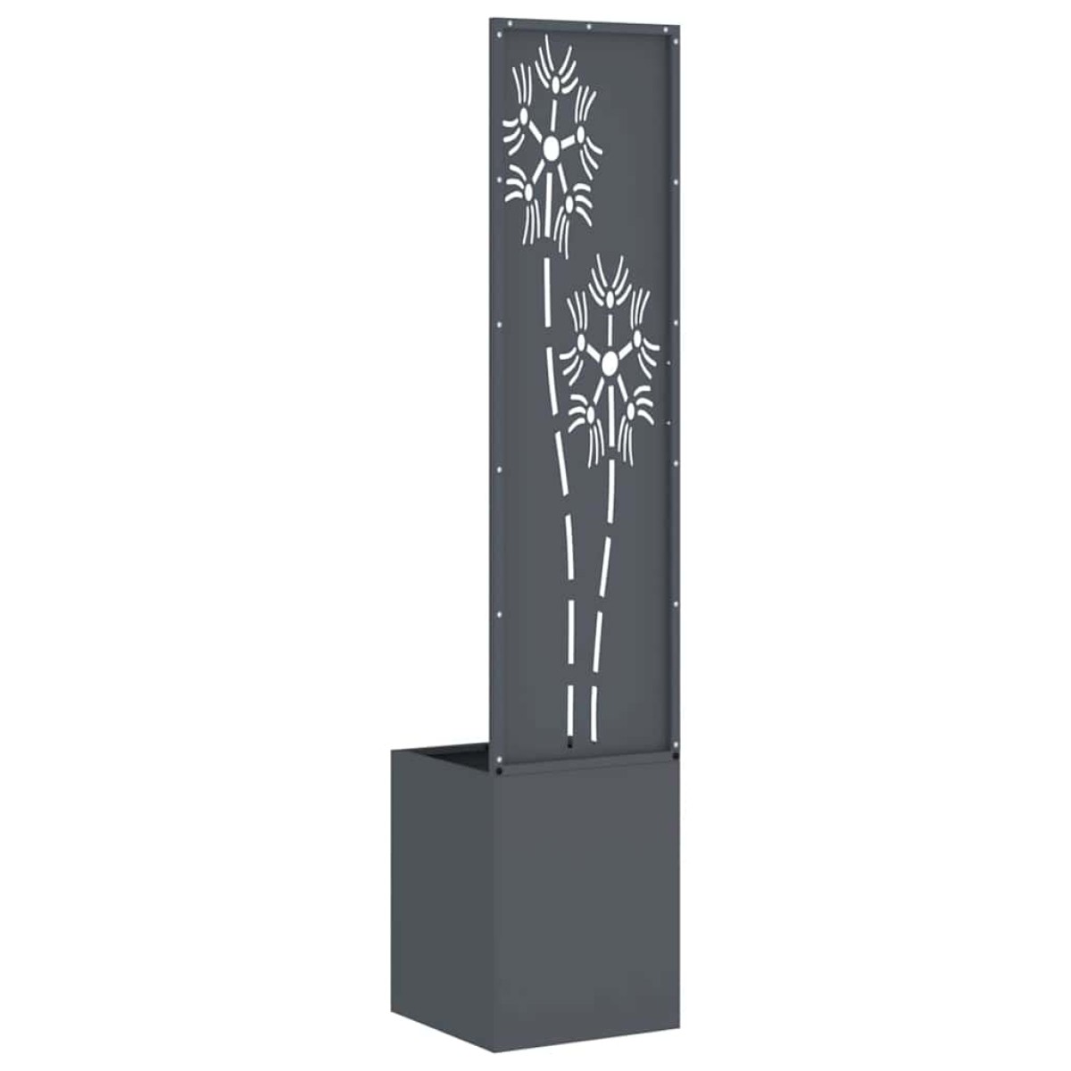 vidaXL Οθόνη Ιδιωτικότητας Κήπου Floral Ανθρακί 32 x 32 x 150 εκ