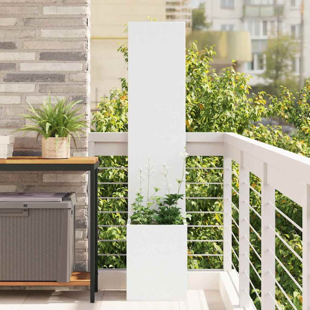 vidaXL Οθόνη Ιδιωτικότητας Κήπου Λευκό 32 x 32 x 150 εκ