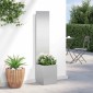 vidaXL Οθόνη Ιδιωτικότητας Κήπου Ασημί 32 x 32 x 150 εκ