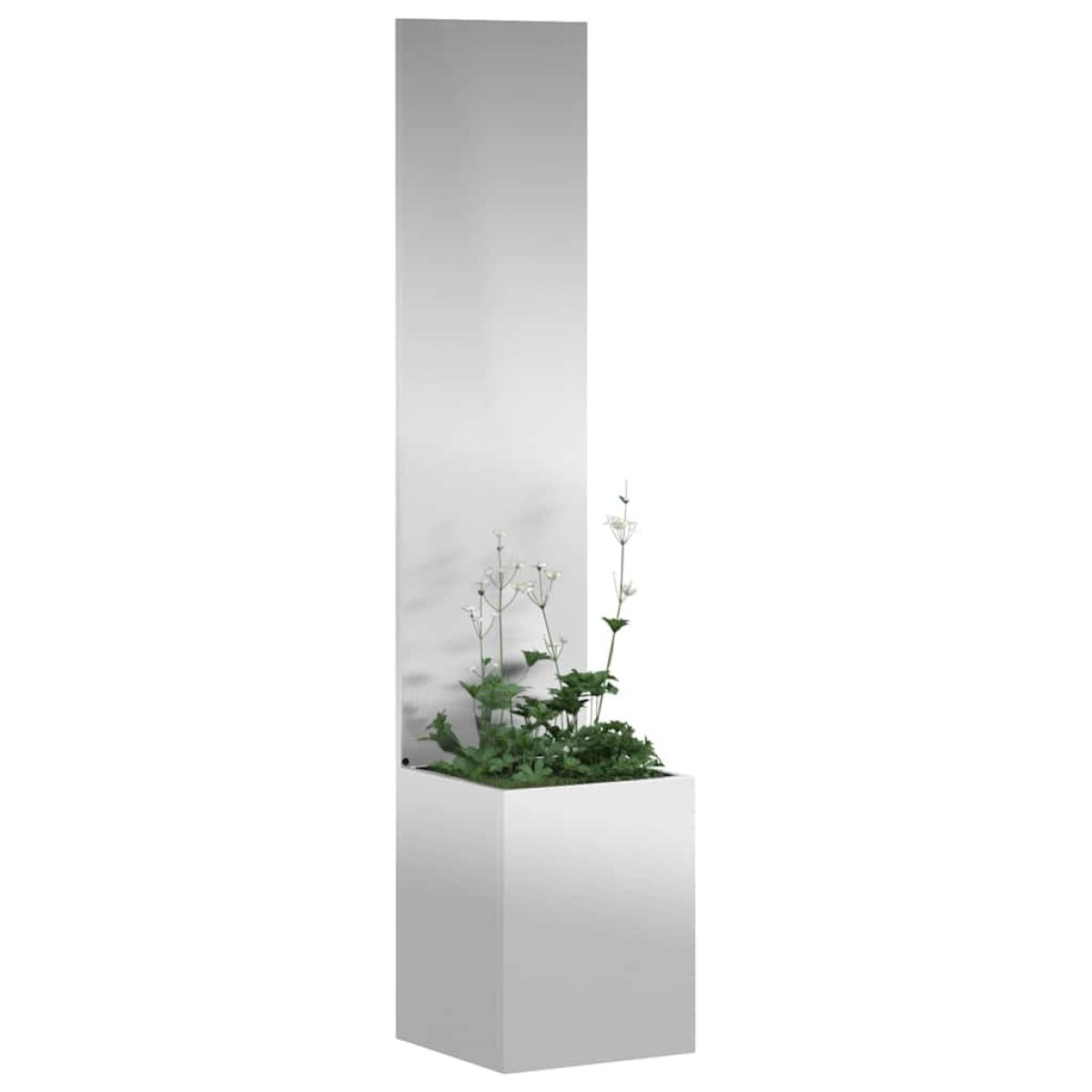 vidaXL Οθόνη Ιδιωτικότητας Κήπου Ασημί 32 x 32 x 150 εκ