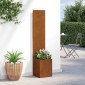 vidaXL Οθόνη Ιδιωτικότητας Κήπου Σκ rusty 32 x 32 x 150 εκ