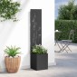 vidaXL Οθόνη Ιδιωτικότητας Κήπου Floral Μαύρο 32 x 32 x 150 εκ