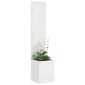 vidaXL Οθόνη Ιδιωτικότητας Κήπου Floral Λευκό 32 x 32 x 150 εκ