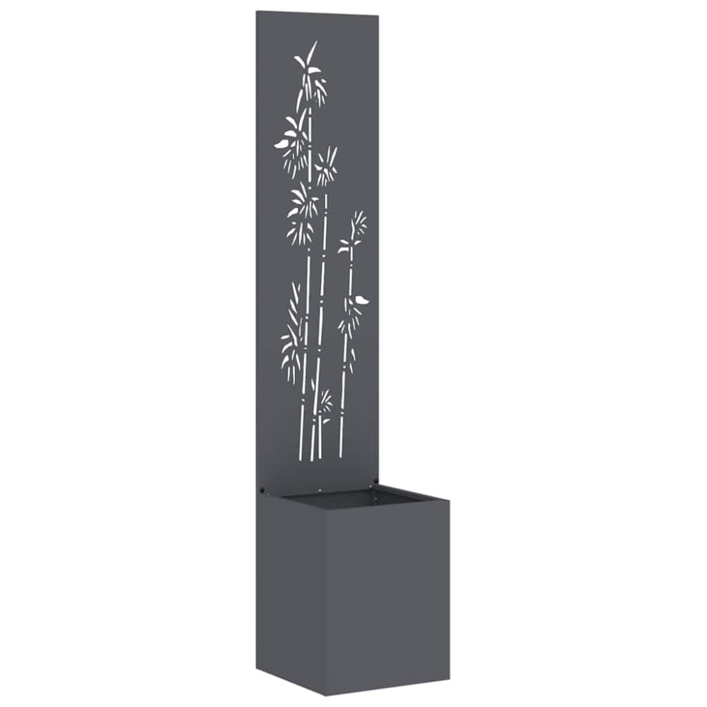 vidaXL Οθόνη Ιδιωτικότητας Κήπου Floral Ανθρακί 32 x 32 x 150 εκ