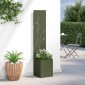 vidaXL Οθόνη Ιδιωτικότητας Κήπου Floral Λαδί 32 x 32 x 150 εκ