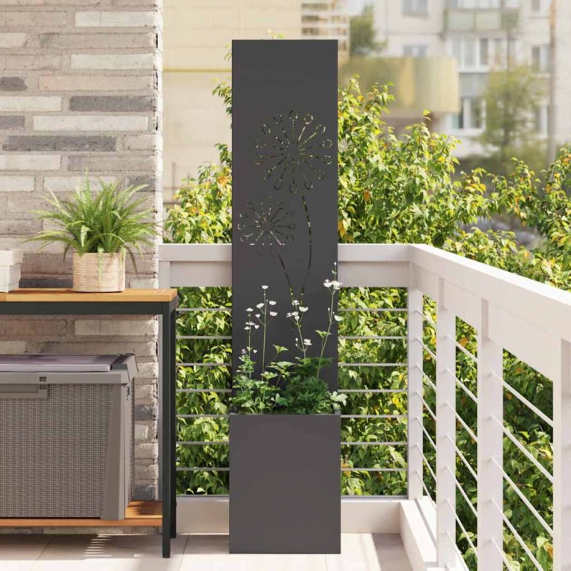 vidaXL Οθόνη Ιδιωτικότητας Κήπου Μαύρο 32 x 32 x 150 εκ