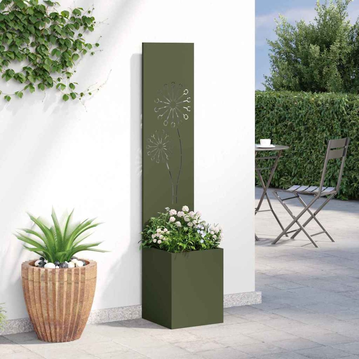 vidaXL Οθόνη Ιδιωτικότητας Κήπου Λαδί 32 x 32 x 150 εκ