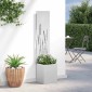 vidaXL Οθόνη Ιδιωτικότητας Κήπου Ασημί 32 x 32 x 150 εκ
