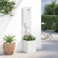 vidaXL Οθόνη Ιδιωτικότητας Κήπου Λευκό 32 x 32 x 150 εκ
