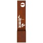vidaXL Οθόνη Ιδιωτικότητας Κήπου Σκ rusty 32 x 32 x 150 εκ