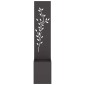 vidaXL Οθόνη Ιδιωτικότητας Κήπου Floral Μαύρο 32 x 32 x 150 εκ