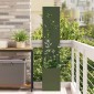 vidaXL Οθόνη Ιδιωτικότητας Κήπου Floral Λαδί 32 x 32 x 150 εκ