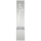 vidaXL Οθόνη Ιδιωτικότητας Κήπου Floral Ασημί 32 x 32 x 150 εκ