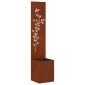 vidaXL Οθόνη Ιδιωτικότητας Κήπου Floral Σκ rusty 32 x 32 x 150 εκ