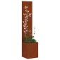 vidaXL Οθόνη Ιδιωτικότητας Κήπου Floral Σκ rusty 32 x 32 x 150 εκ