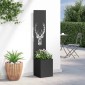 vidaXL Οθόνη Ιδιωτικότητας Κήπου Animal Print Μαύρο 32 x 32 x 150 εκ
