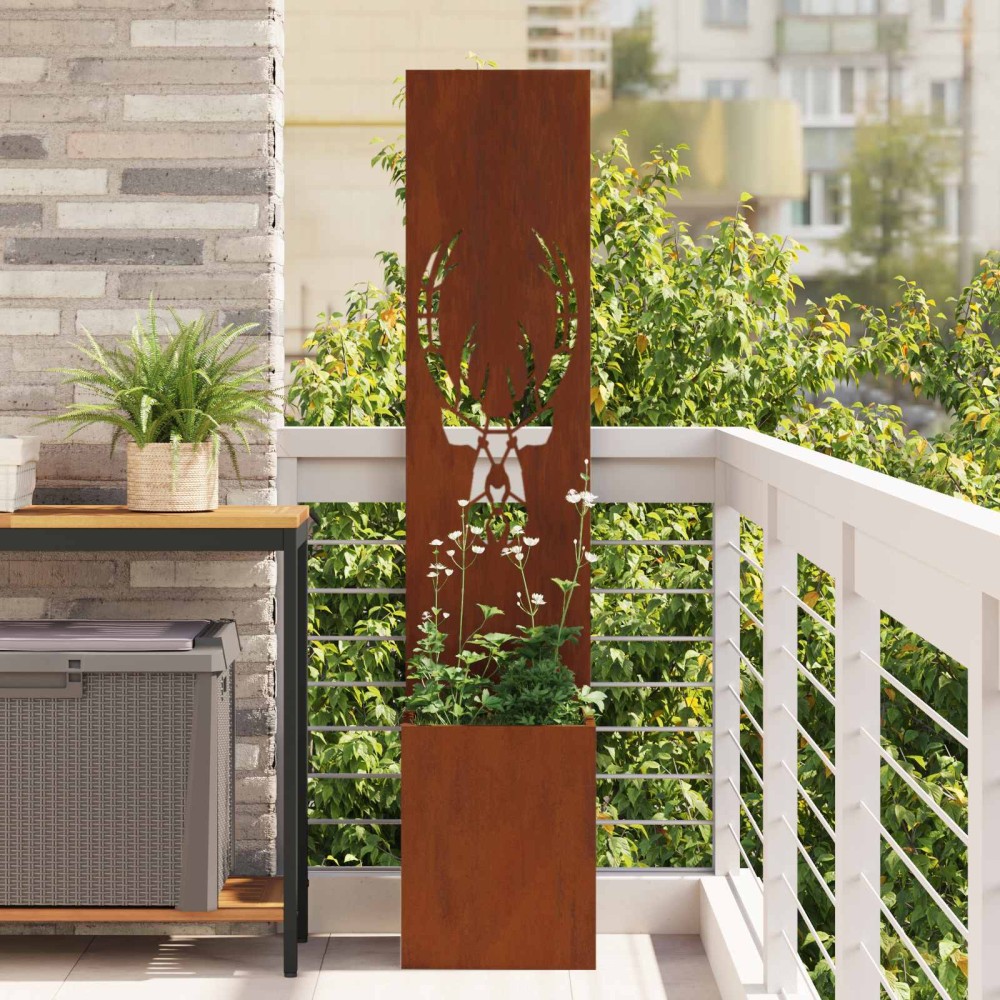 vidaXL Οθόνη Ιδιωτικότητας Κήπου Σκ rusty 32 x 32 x 150 εκ