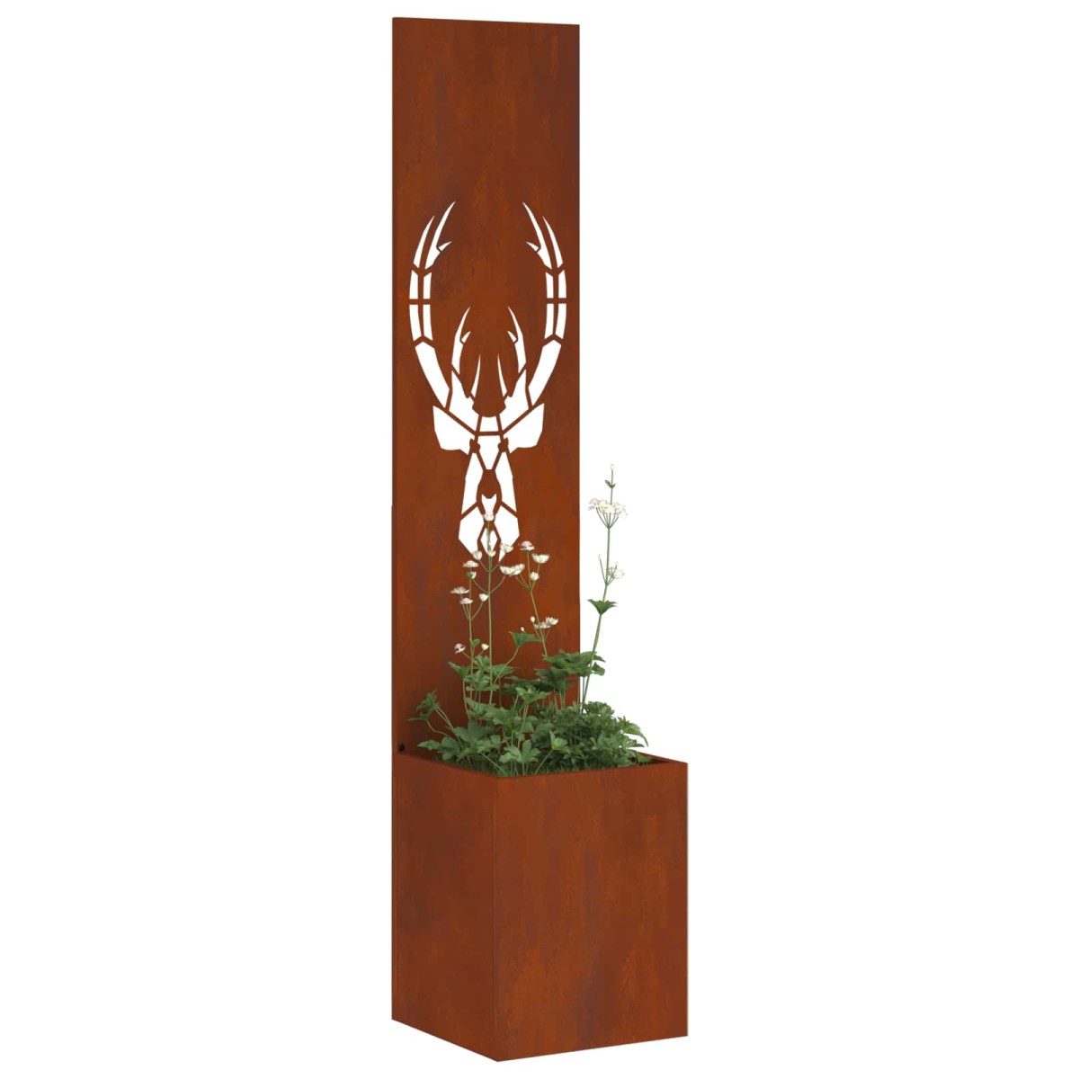 vidaXL Οθόνη Ιδιωτικότητας Κήπου Σκ rusty 32 x 32 x 150 εκ