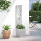 vidaXL Οθόνη Ιδιωτικότητας Κήπου Ασημί 32 x 32 x 150 εκ
